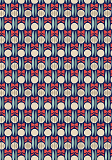 Упаковочная бумага «Ретро.  Банты» 70х100 см