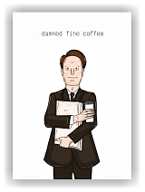 Открытка SHCHE «Damned fine coffee»