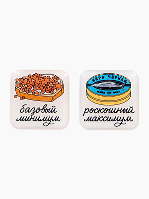 Парные объемные стикеры «Новогодний стол»