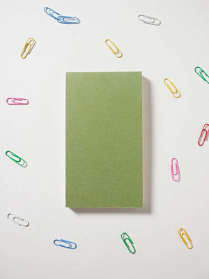 Блокнот в клетку оливковый 572₽