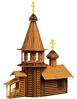 Модель из картона «Деревянная церковь»