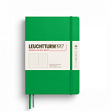 Блокнот Leuchtturm1917 Medium A5 125л в точку твердая обложка Весенний листок