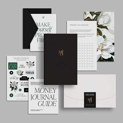 Блокнот Money Journal MJ черный для записей и роста финансовой осознанности 3900₽