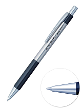 Ручка шариковая автоматическая Penac Pepe 0,  7мм синяя,  корпус металл/черный арт.  BB0502-06F