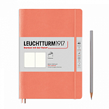 Блокнот Leuchtturm1917 Classic A5 (14.  5x21см.  ) 80г/м2 - 123 стр.  нелинованный,  мягкая обложка,  цвет: беллини