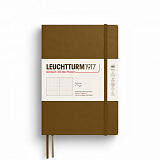 Блокнот Leuchtturm1917 Medium A5 61л в точку мягкая обложка Пряный коричневый