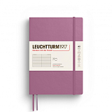 Блокнот Leuchtturm1917 Medium A5 61л в линейку мягкая обложка Пыльная роза