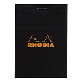 Блокнот Rhodia Basics №11 А7 линейка черный